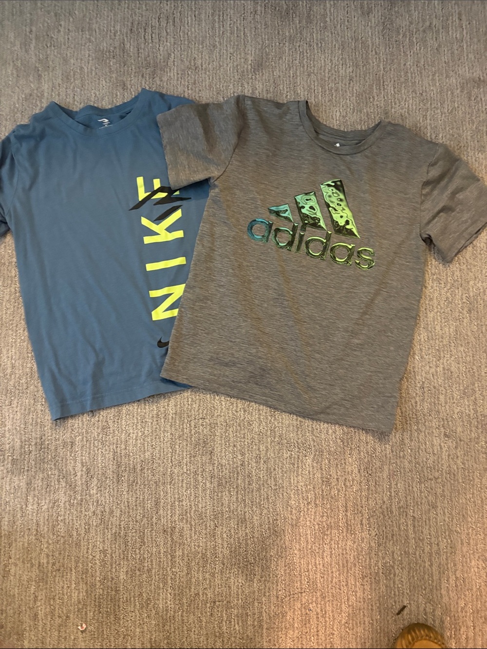 boys shirts size small adidas & nike
